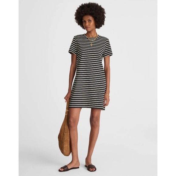 Madewell Dresses & Skirts - Madewell Striped Short Sleeve Dress Casual‎ Everyday Womens Size 10